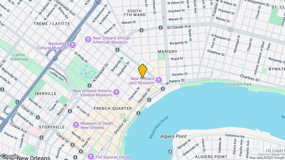 1225 Chartres St Map and Location Details