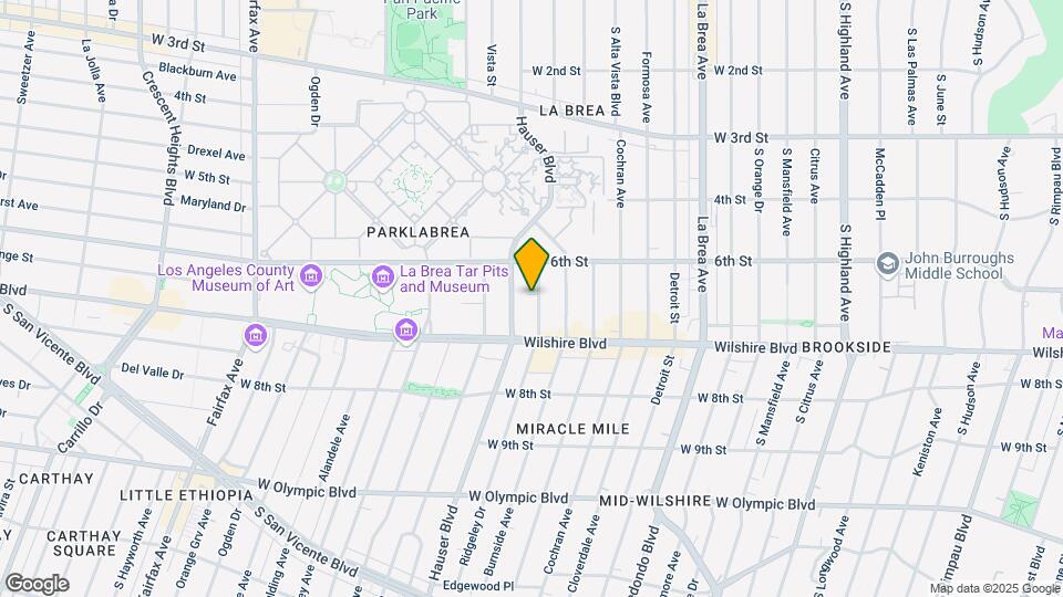 637 S Ridgeley Dr Map and Location Details