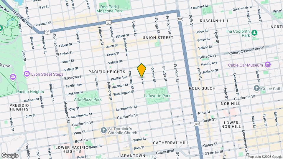 2100 Jackson St Map and Location Details