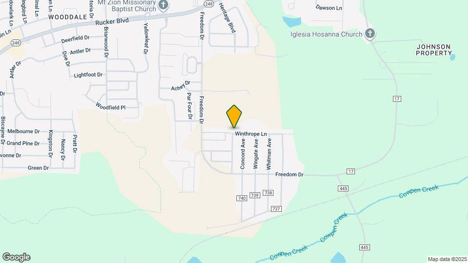 107 Winthrope Ln Map and Location Details