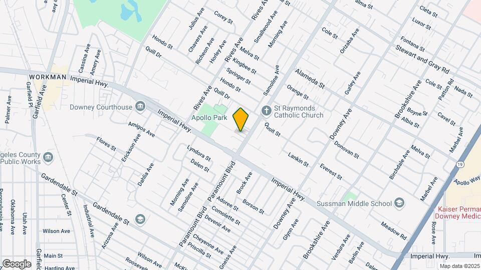 12501 Paramount Blvd Mapa y Detalles de la Ubicación