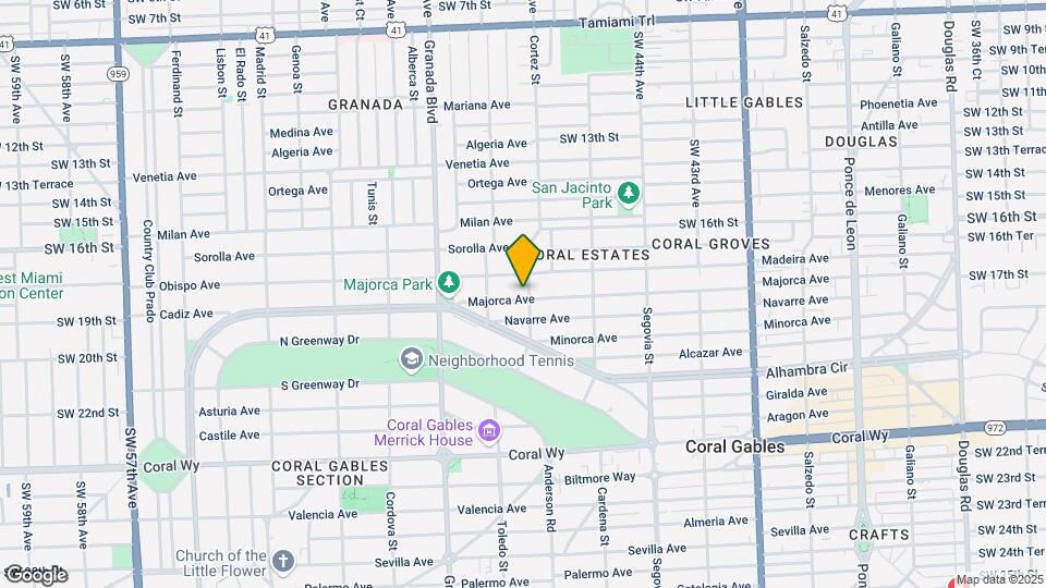 801 Majorca Ave-Unit -1 Map and Location Details