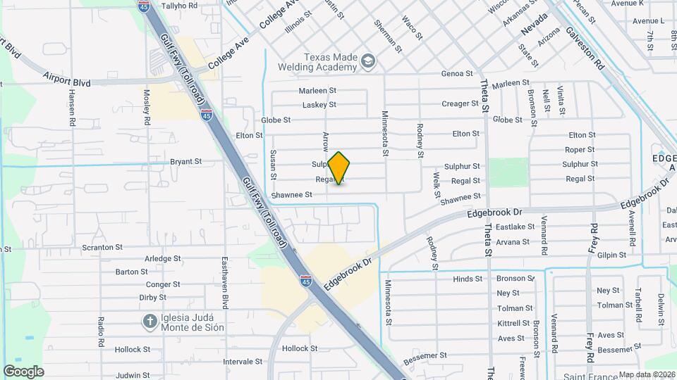 1223 Shawnee St Map and Location Details