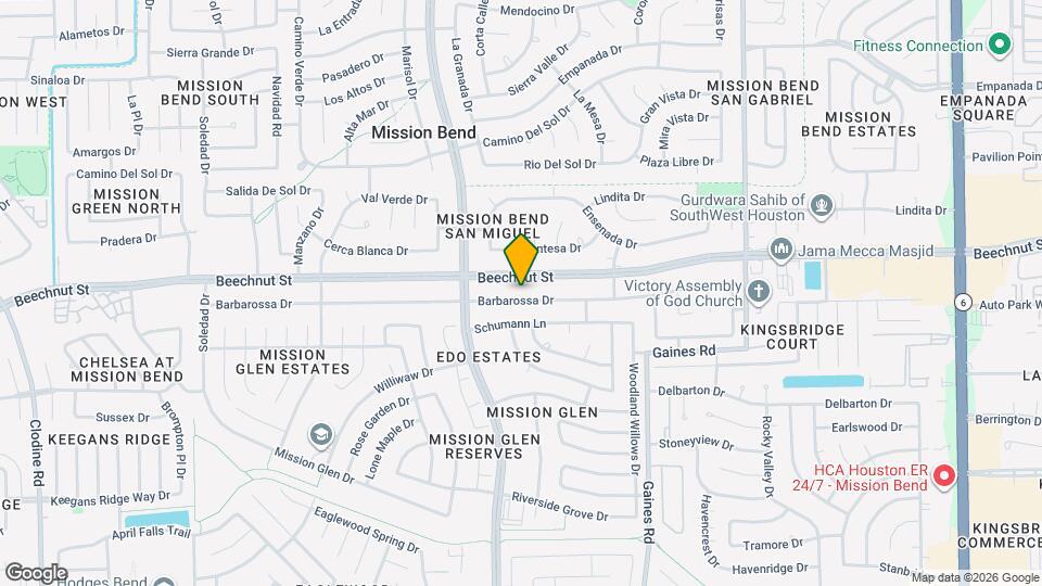 15622 Barbarossa Dr Map and Location Details