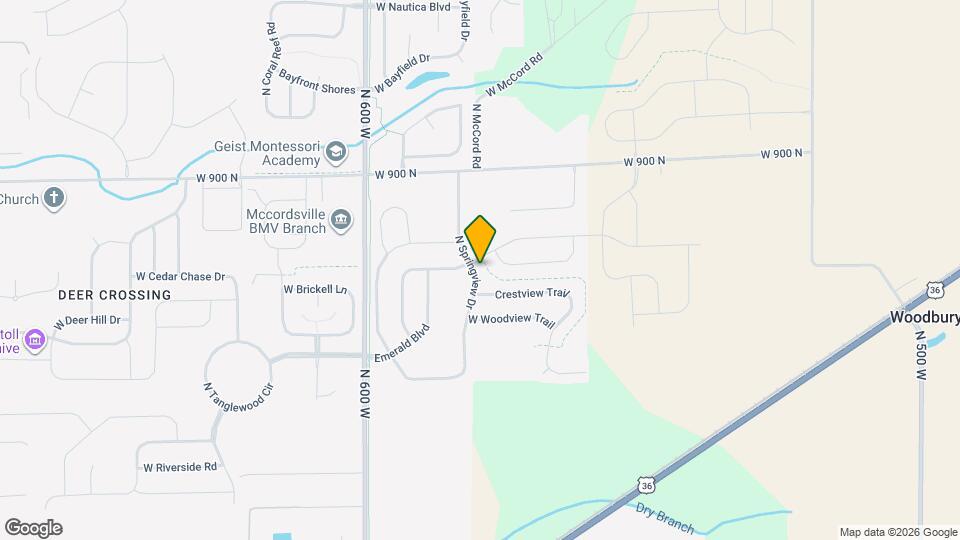 8775 N Springview Dr Map and Location Details