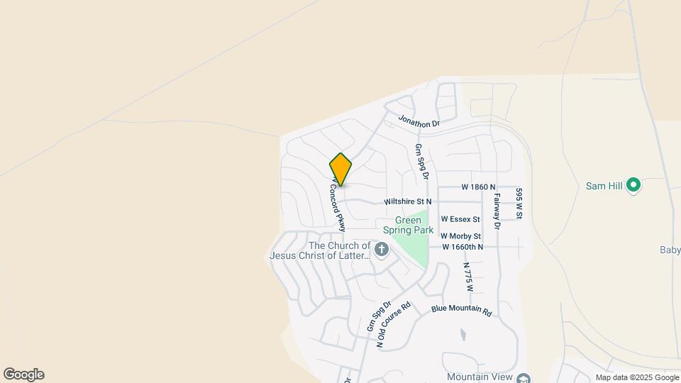 1861 N Mountain View Dr Map and Location Details