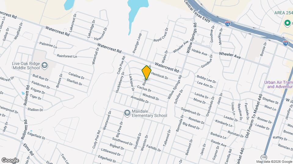 2607 Bluebonnet Dr Map and Location Details