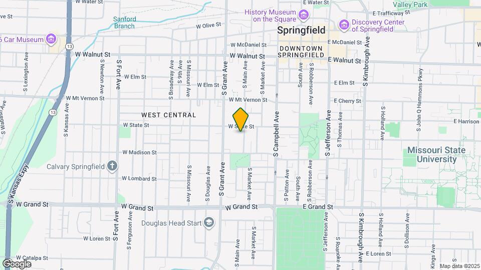 719 S Main Ave Map and Location Details