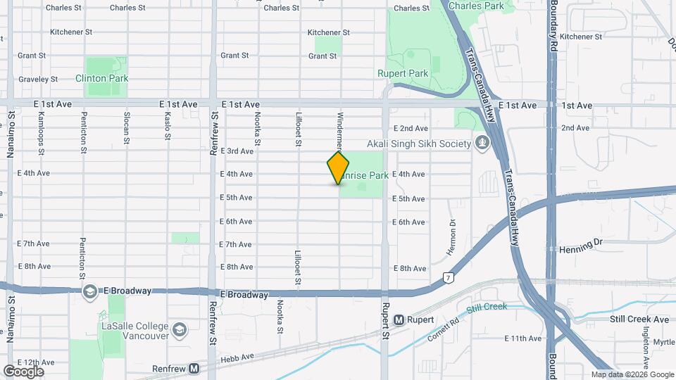 2035 Windermere St Map and Location Details