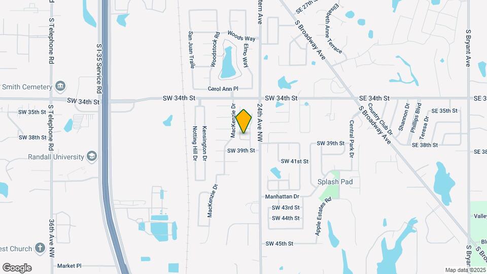 809 SW 38th St Map and Location Details