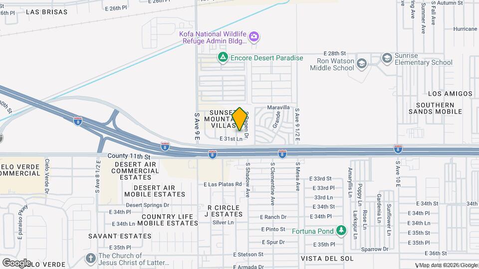 3181 S Brand Lee Way Mapa y Detalles de la Ubicación
