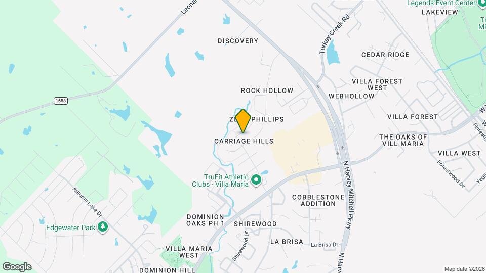 1802 White Stone Dr Map and Location Details