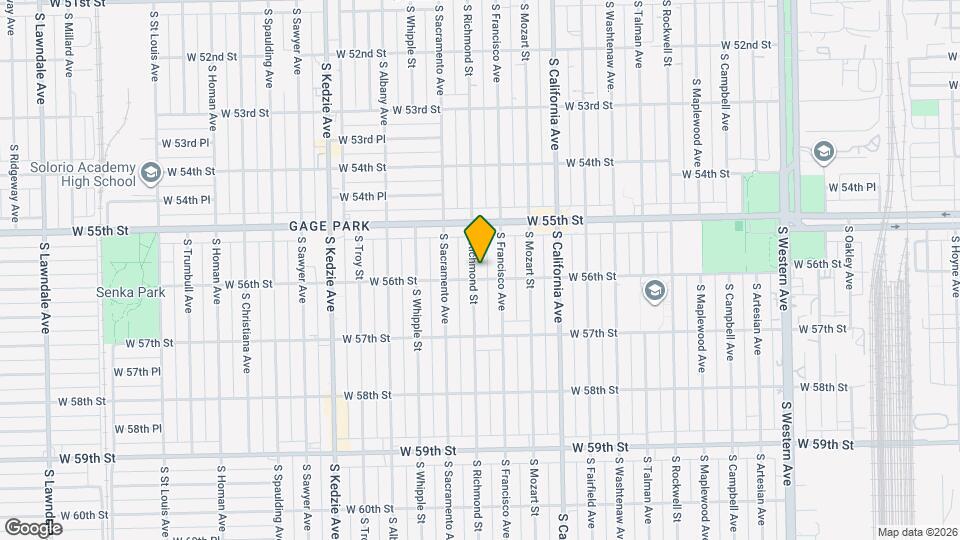5553 S Richmond St Map and Location Details