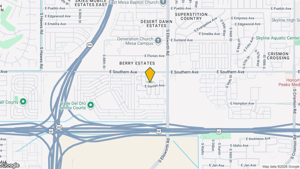 9060 E Garnet Ave, Unit 135 Mapa y Detalles de la Ubicación