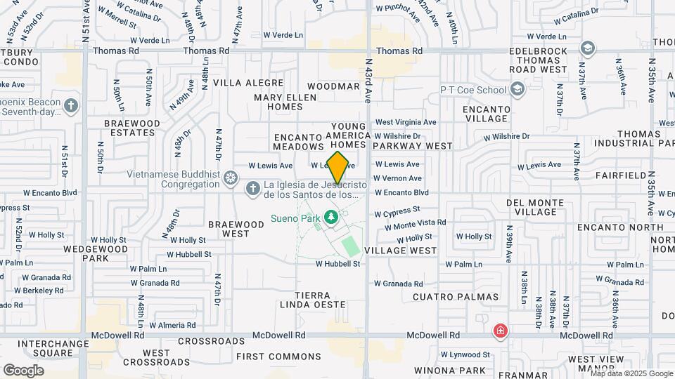 4342 W Encanto Blvd Map and Location Details