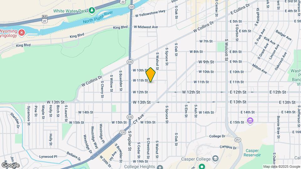 1111 S Chestnut St Map and Location Details