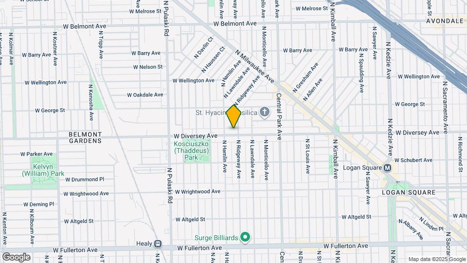 3742 W Diversey Ave Map and Location Details