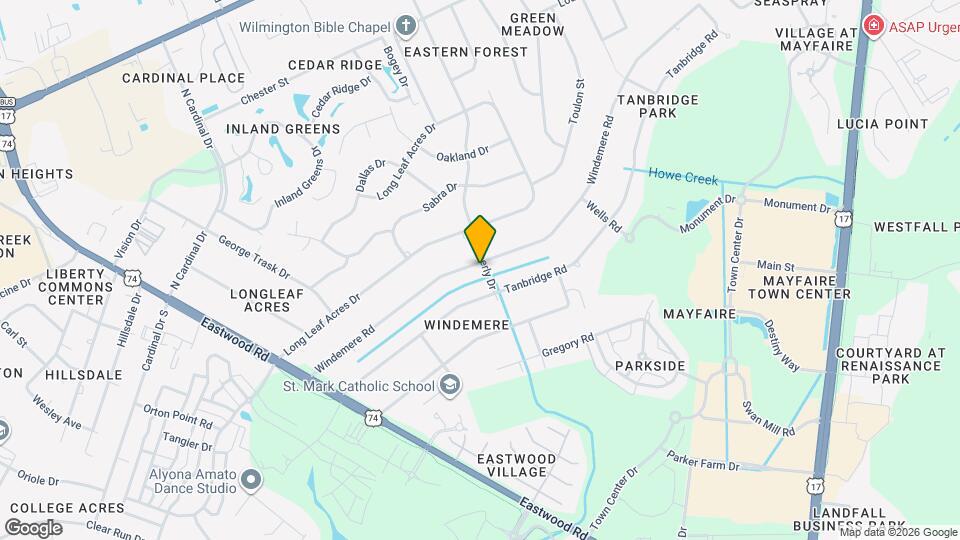 322 Windemere Rd Map and Location Details