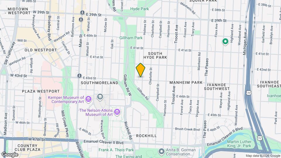 4244 Holmes St Mapa y Detalles de la Ubicación