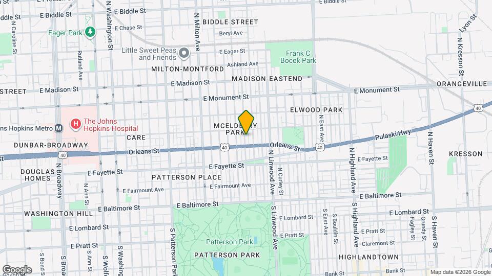 411 N Belnord Ave Mapa y Detalles de la Ubicación