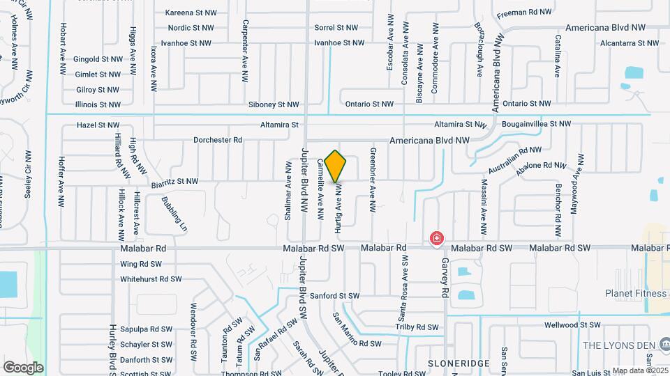 186 Hurtig Ave NW Map and Location Details