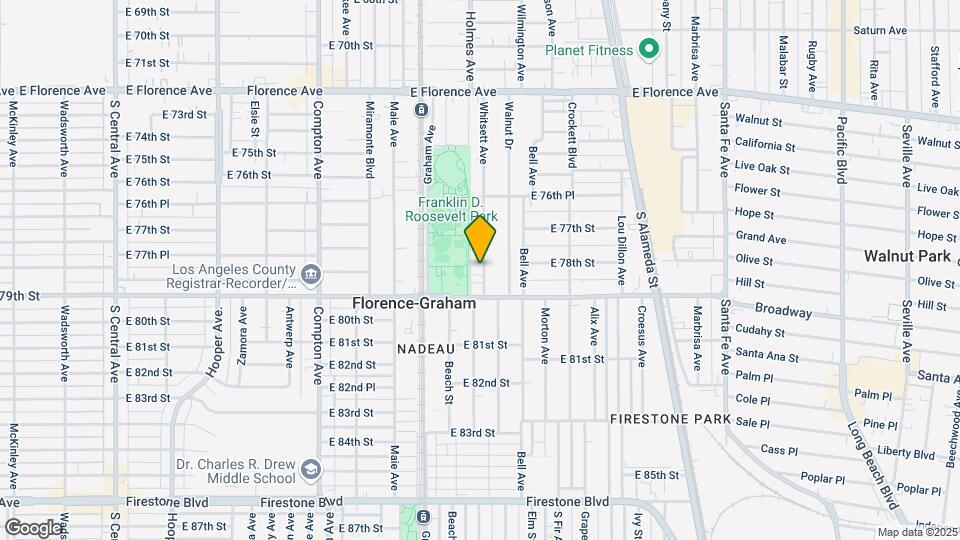 7805 Whitsett Ave Map and Location Details