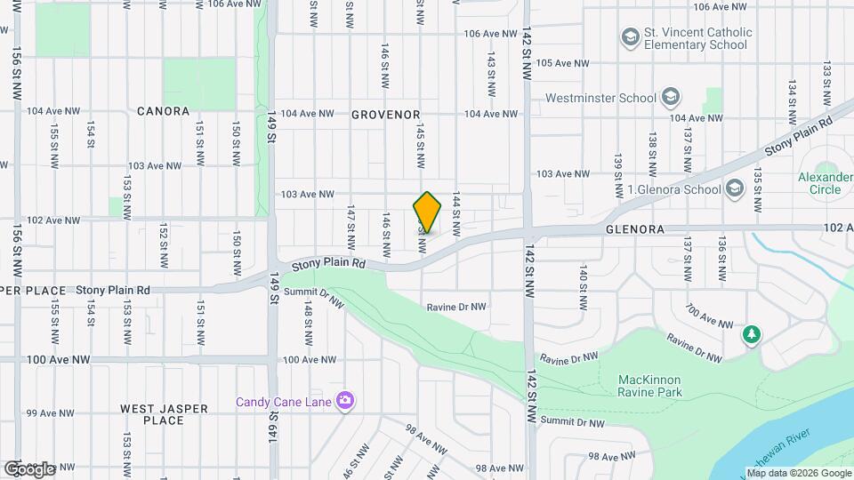 10147-10145 145 St NW Map and Location Details