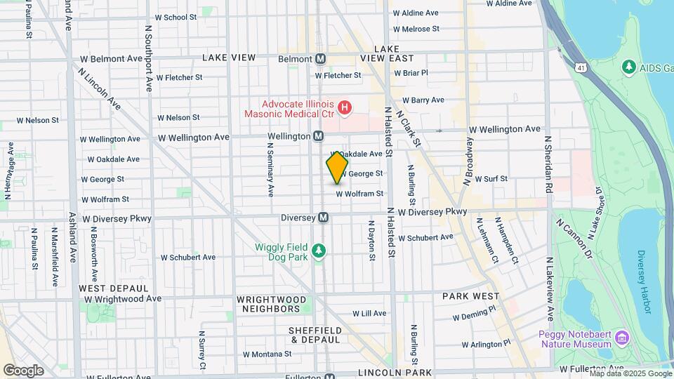 918 W Wolfram St, Unit 2 Map and Location Details