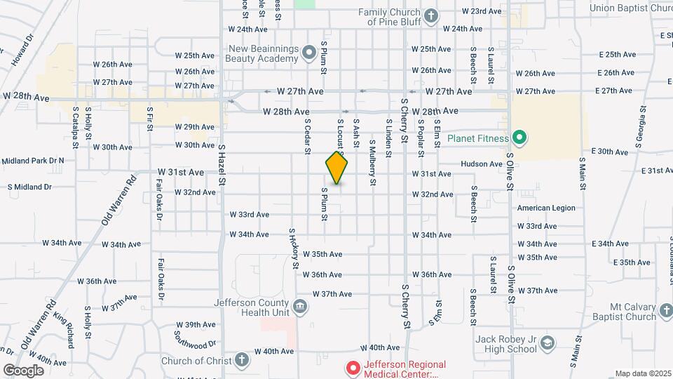 1501 W 32nd Ave Map and Location Details