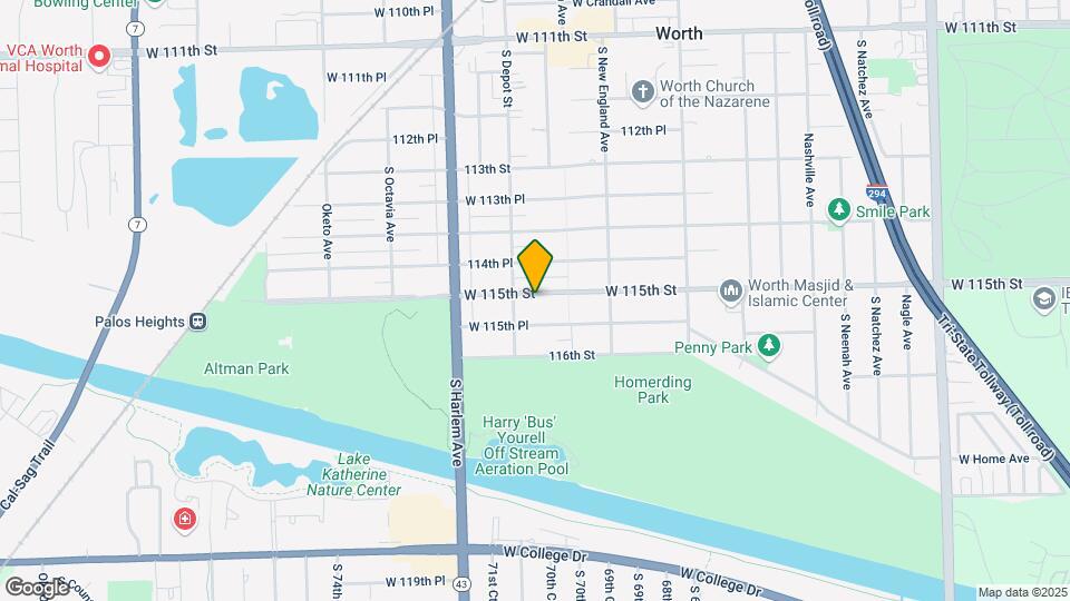 7035 W 115th St Map and Location Details