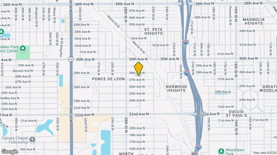 2700 26th St N Map and Location Details