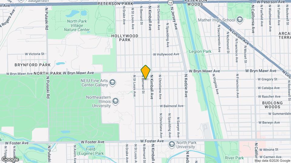 5527 N Bernard St Map and Location Details