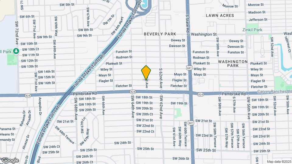6300 Flagler St, Unit 3 Map and Location Details