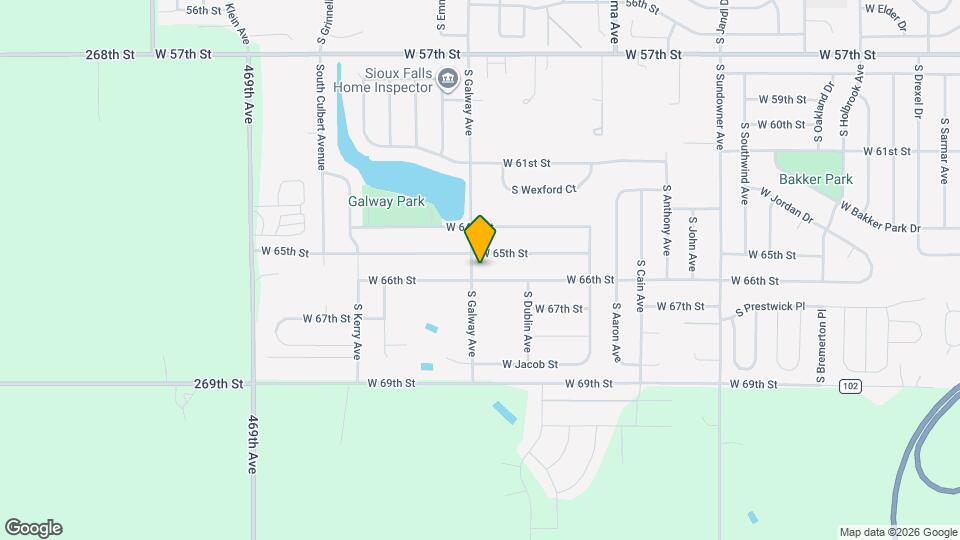 5816 S Galway Ave Map and Location Details
