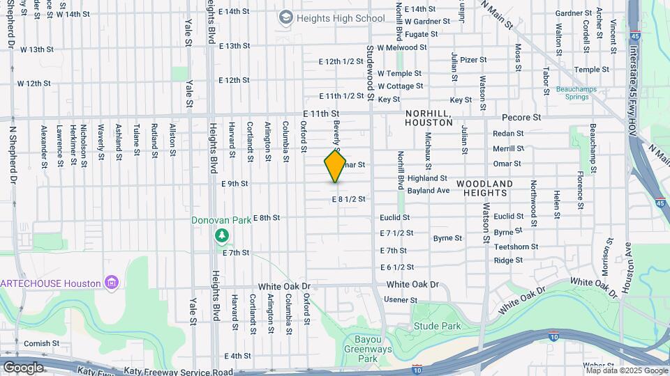 845 Beverly St Map and Location Details