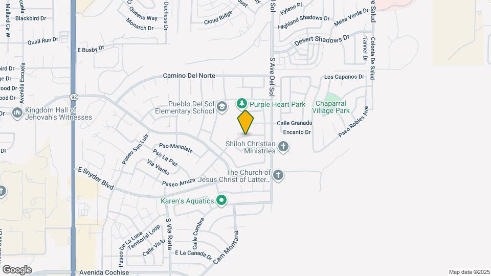 5090 Paseo Arruza Map and Location Details