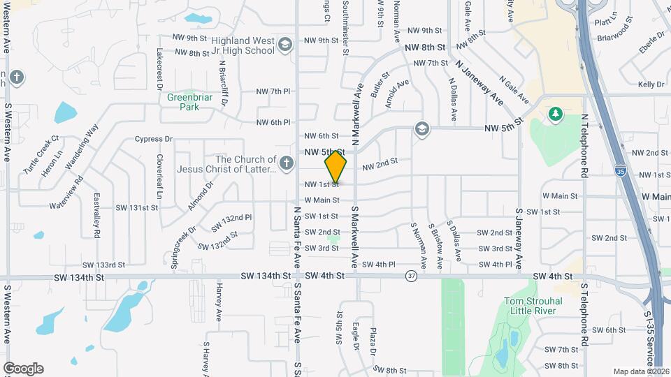 1020 NW 1st St Map and Location Details