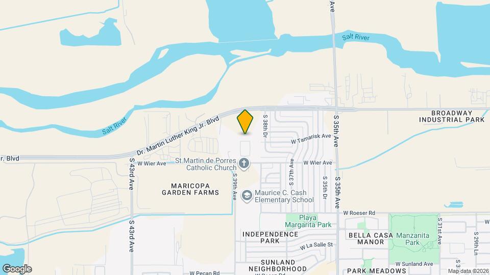 3858 W Tamarisk Ave Mapa y Detalles de la Ubicación