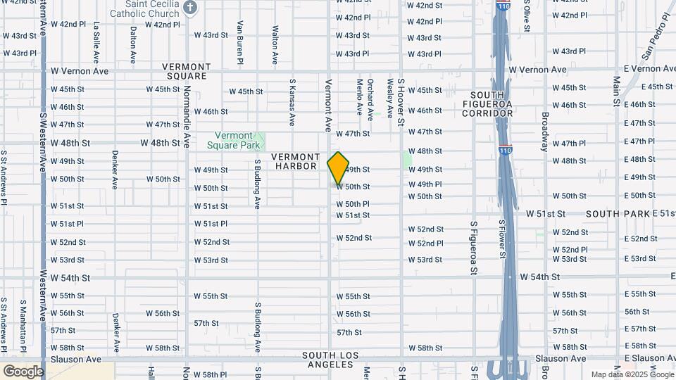 5000 S Vermont Ave Map and Location Details