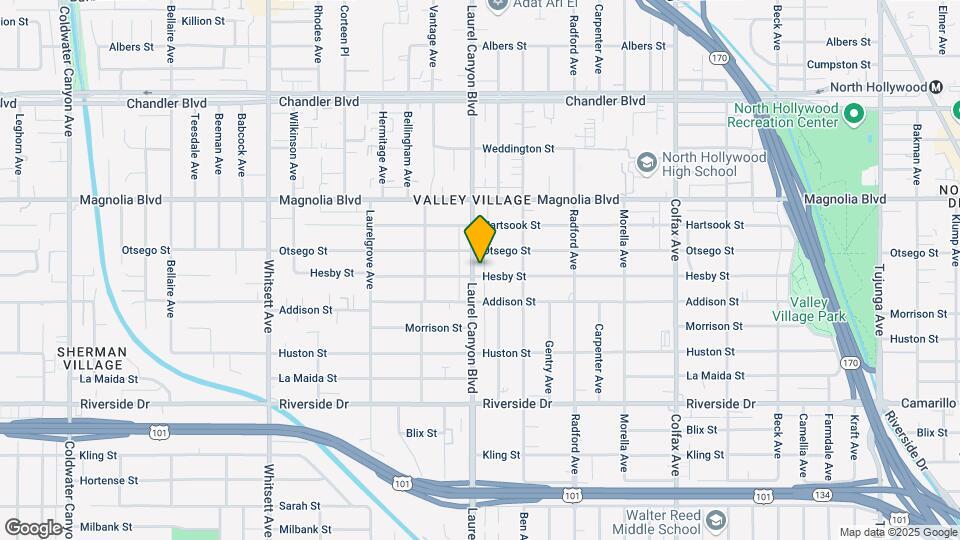 5038 Laurel Canyon Blvd Map and Location Details