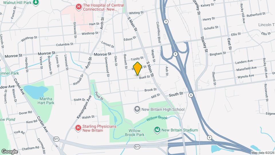 65 Buell St, Unit 1st fl Map and Location Details