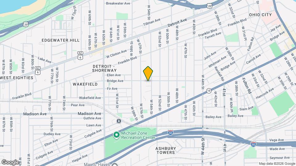 5409 Bridge Ave Map and Location Details