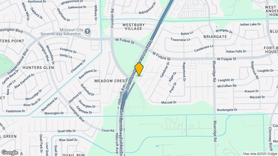 15822 Baybriar Dr Map and Location Details