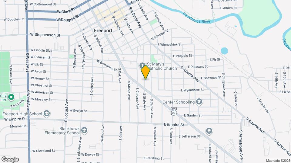 905 S State Ave Map and Location Details