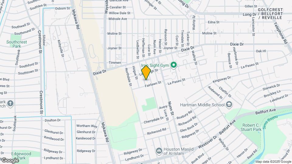 6027 Ledbetter St Map and Location Details