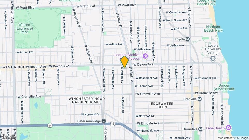 6361 N Paulina St Mapa y Detalles de la Ubicación