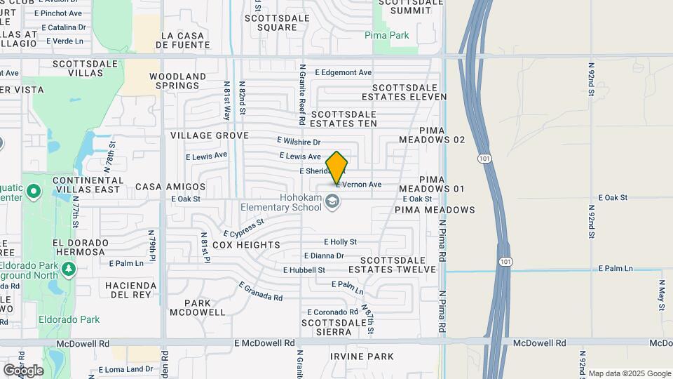 8447 E Vernon Ave Map and Location Details