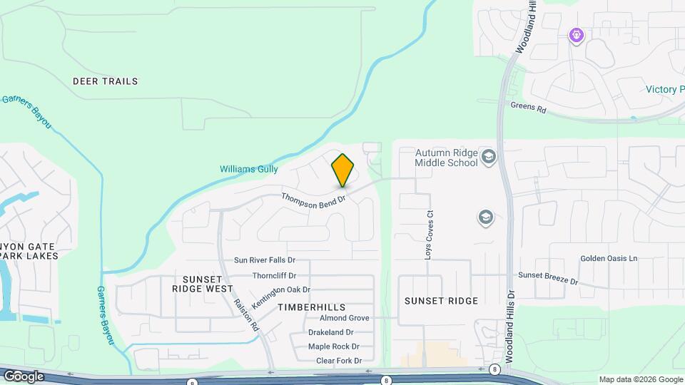 11042 Hillside Creek Dr Map and Location Details