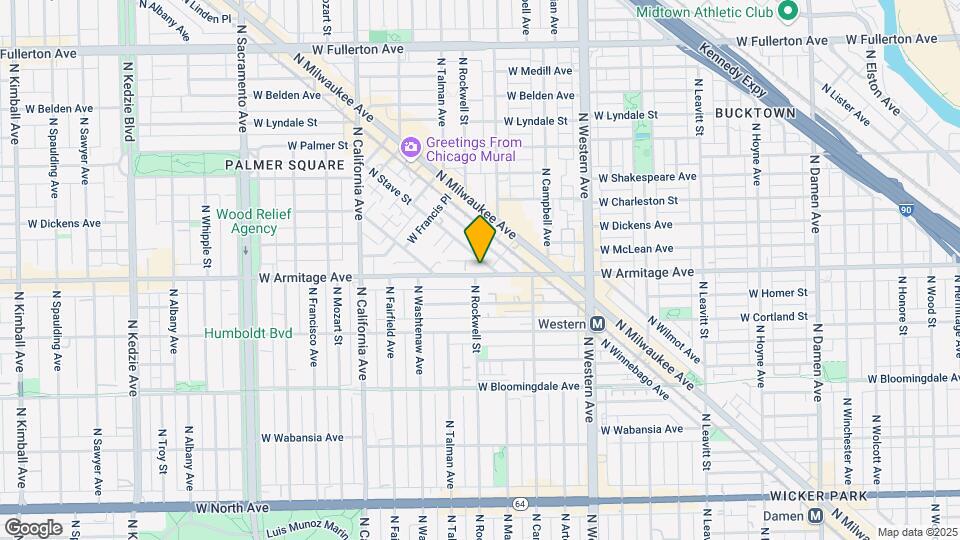 2552 W Armitage Ave Mapa y Detalles de la Ubicación