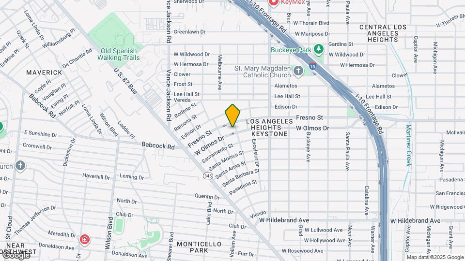 2107 W Olmos Dr Map and Location Details